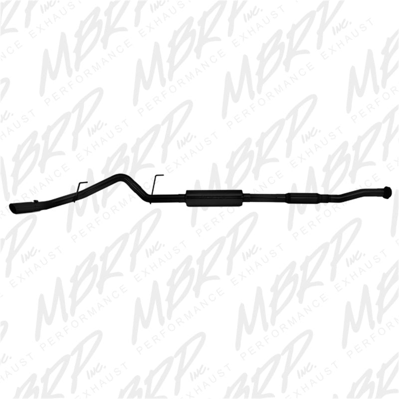 MBRP S5230BLK Ford 3 Inch Cat Back Exhaust System Single Side Exit Black Series For 11-14 Ford F-150 5.0L