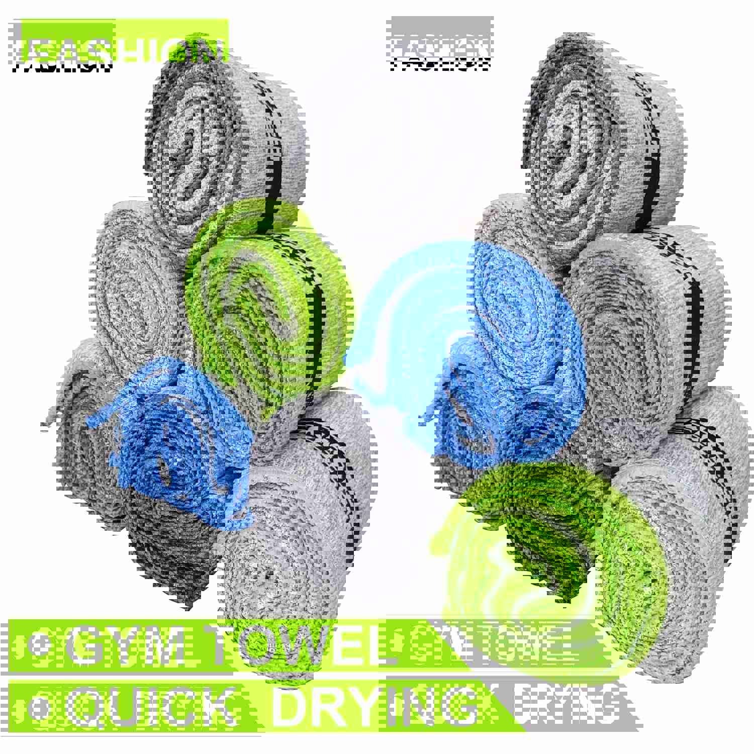 IFWIND 6 Pack Microfiber Gym Towels - Fast Drying Workout Accessories for Men & Women