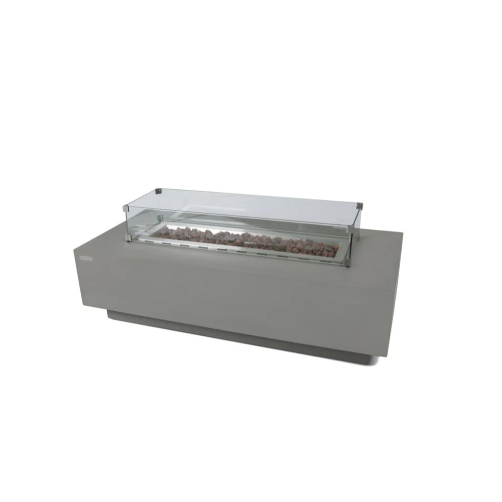 Elementi Granville 62-Inch Light/Dark Gray Rectangular Fire Pit Table