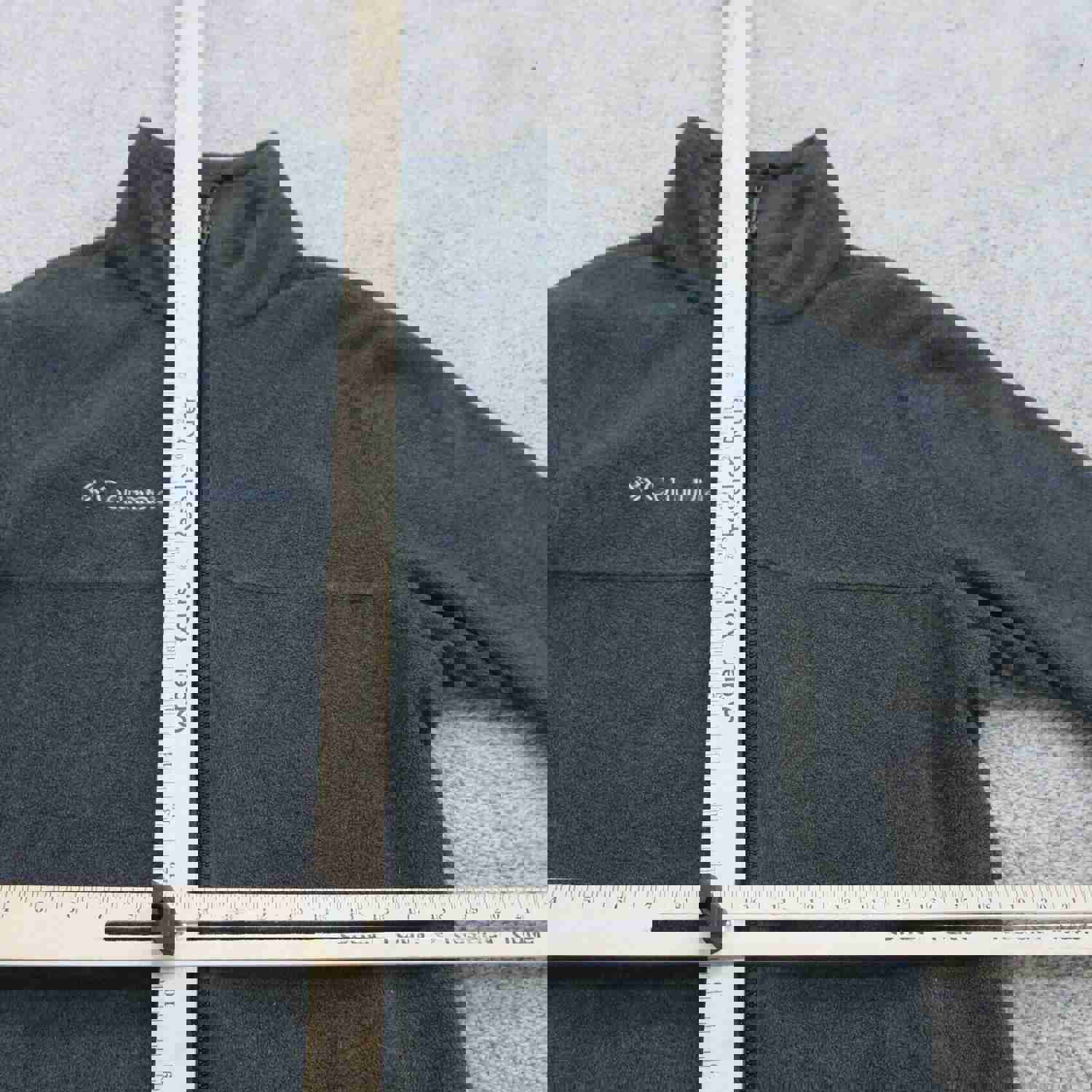 Columbia Men's Large Gray Full Zip Fleece Jacket for Outdoor Activities