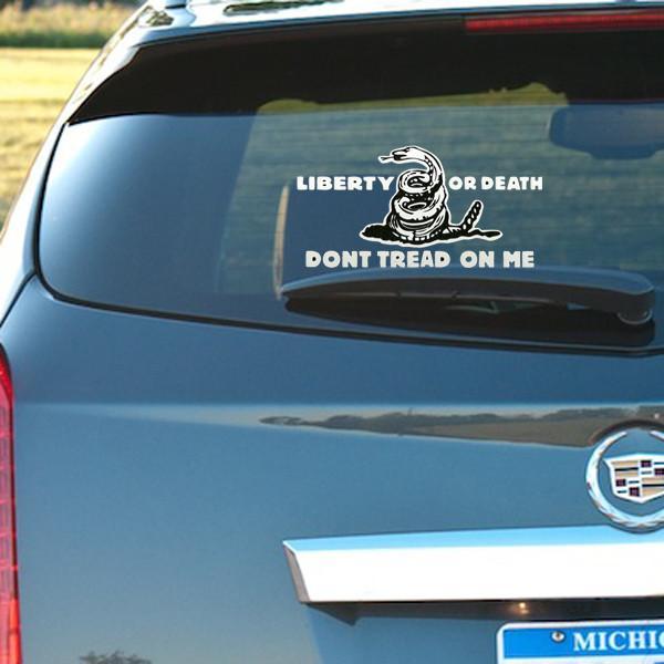 Liberty Or Death Vinyl Decal 4 x 8 - Pro-Grade Weatherproof Sticker