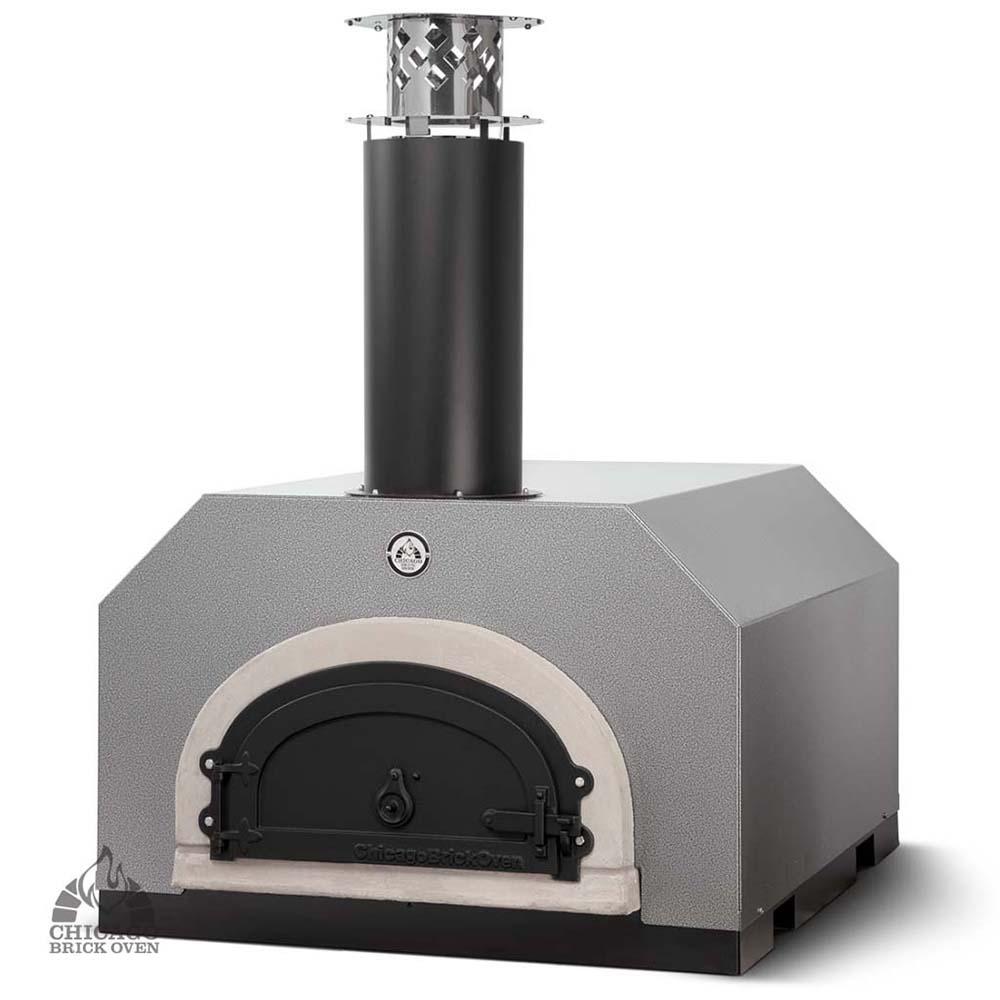 Chicago Brick Oven CBO-O-CT-750 35 Silver Counter Top Outdoor Wood Fire Pizza Oven