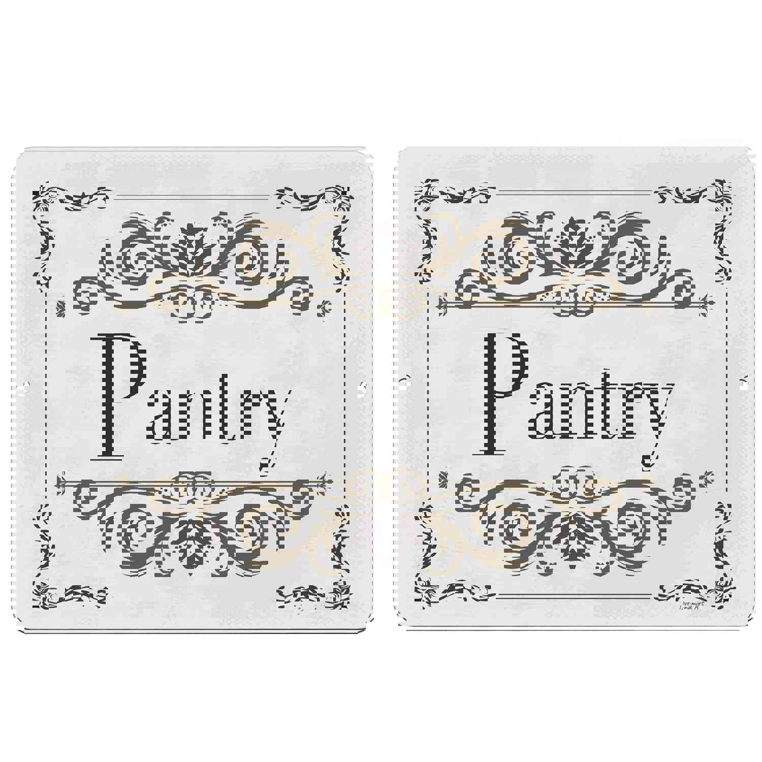 Decorative Pantry Metal Sign - Stylish Kitchen Wall Art Décor
