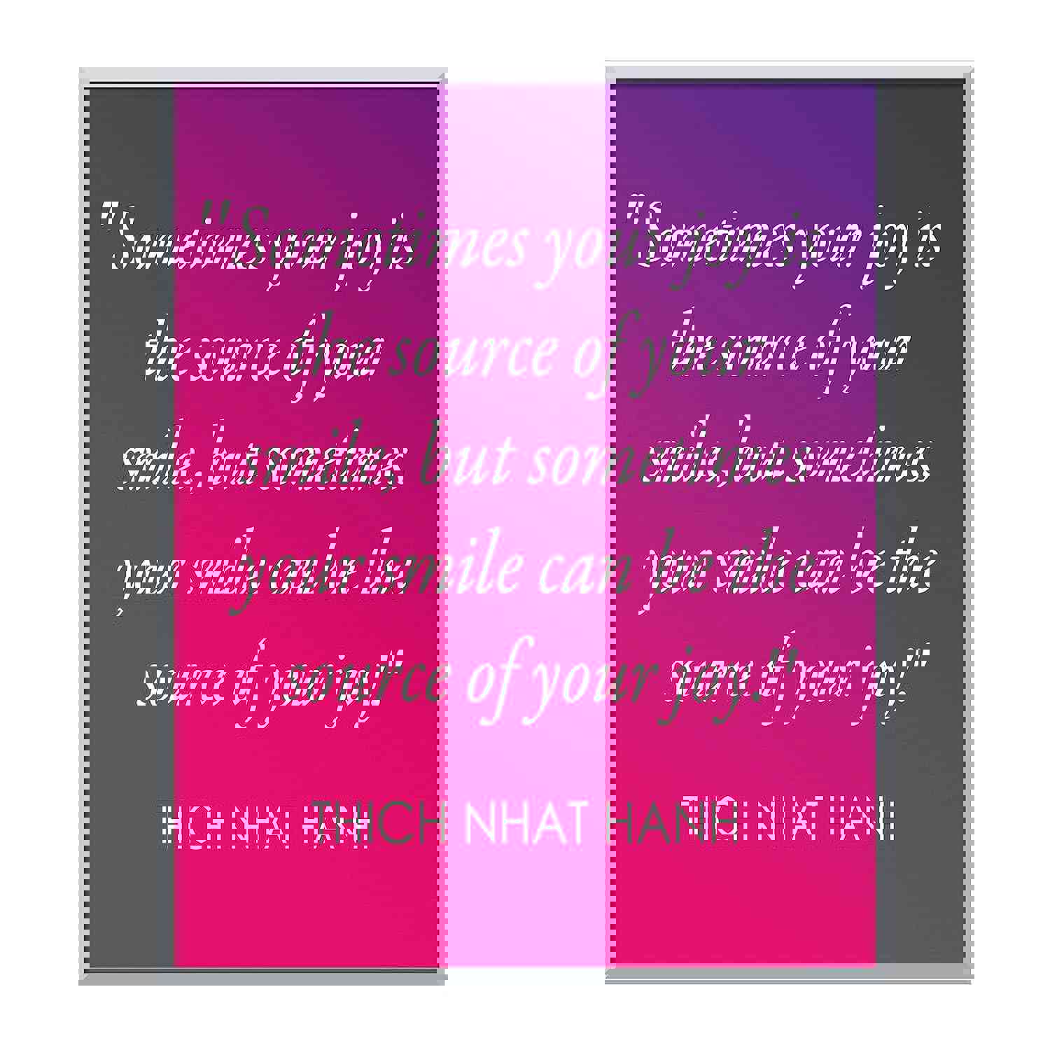 Your Smile Can Be the Source of Your Joy - Thich Nhat Hanh Mindfulness Quotes - 8 x 10 Spiritual Wall Art Print