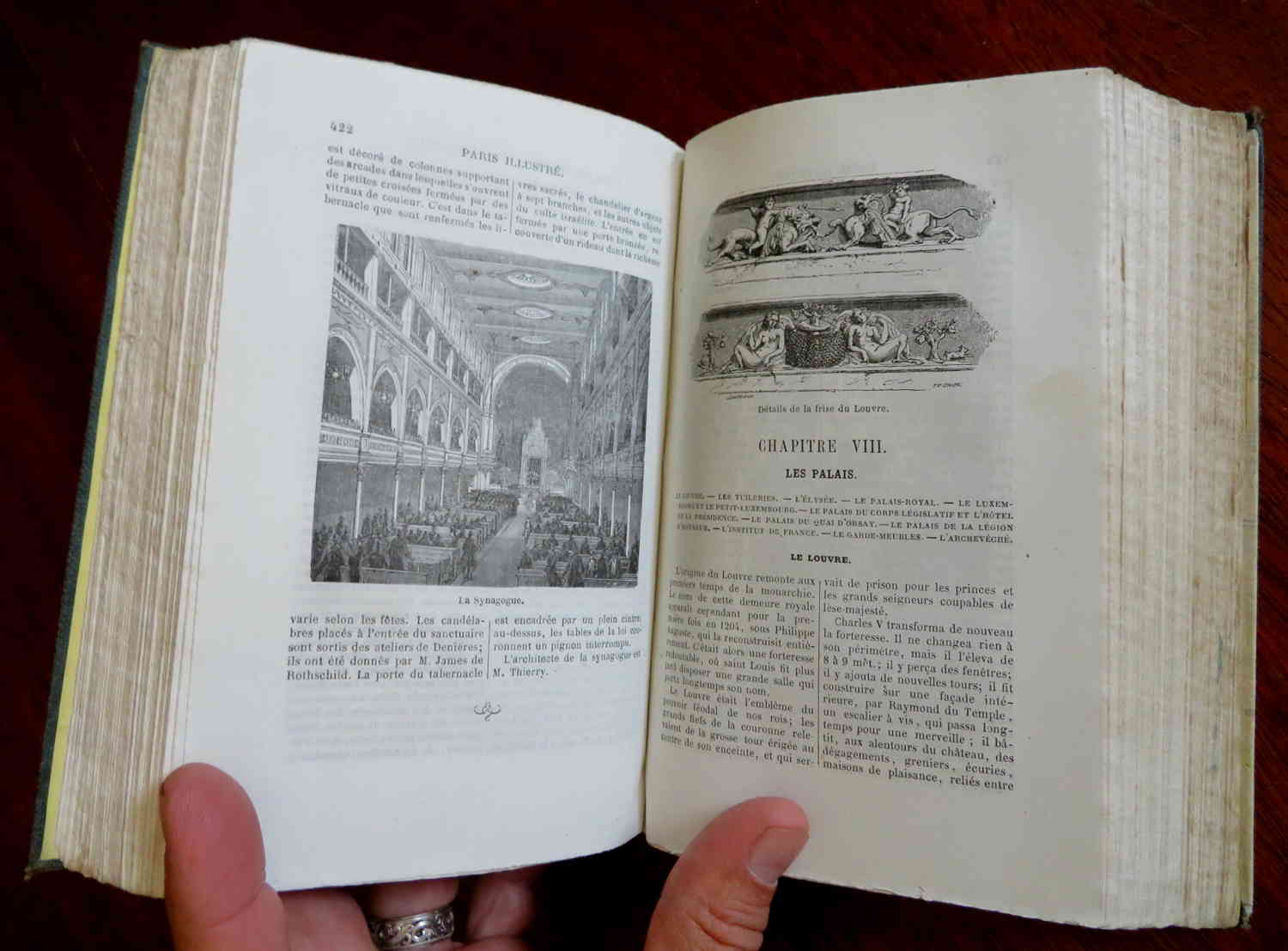 Paris Illustrated Rare Guide Book 1863 Joanne with Large City Plan Map