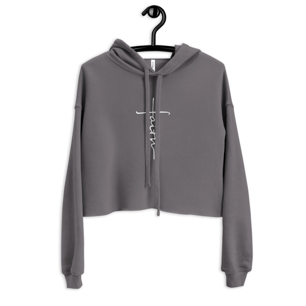 FAITH Cross - Crop Hoodie