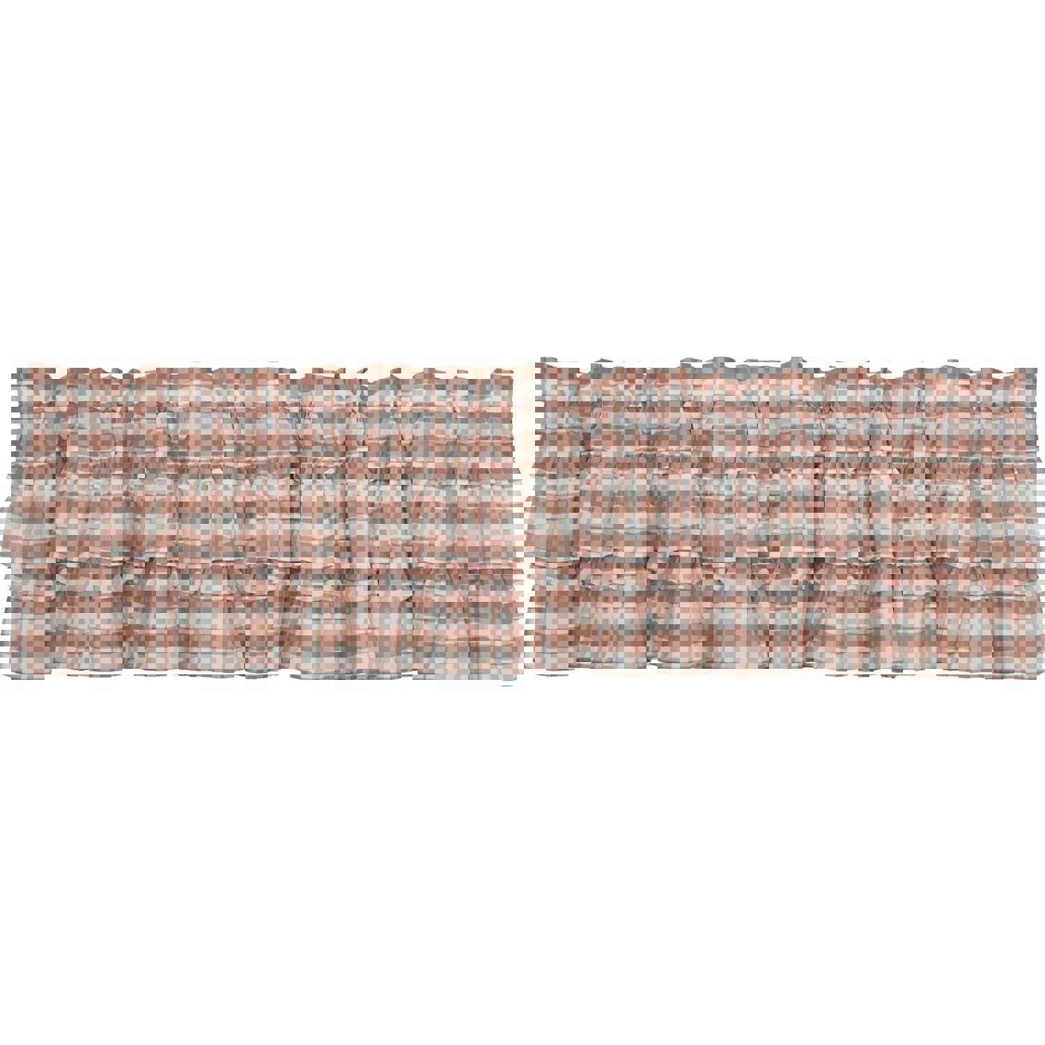 Annie Buffalo Portabella Check Ruffled Valance 16x72
