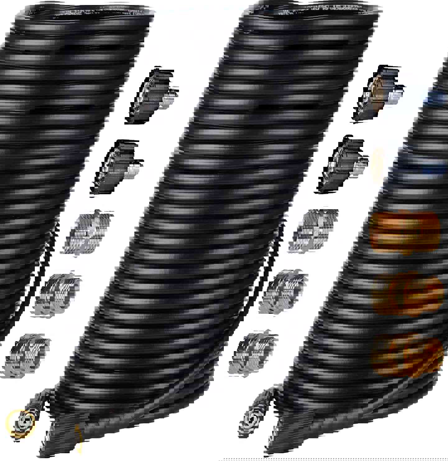 YAMATIC 1/4 Pressure Washer Hose 50ft 3200 PSI with M22 to 3/8 Adapters