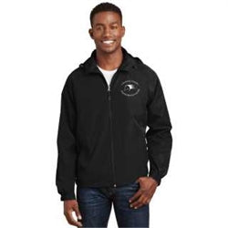Sport-Tek® Hooded Raglan Jacket - Water-Repellent & Lightweight