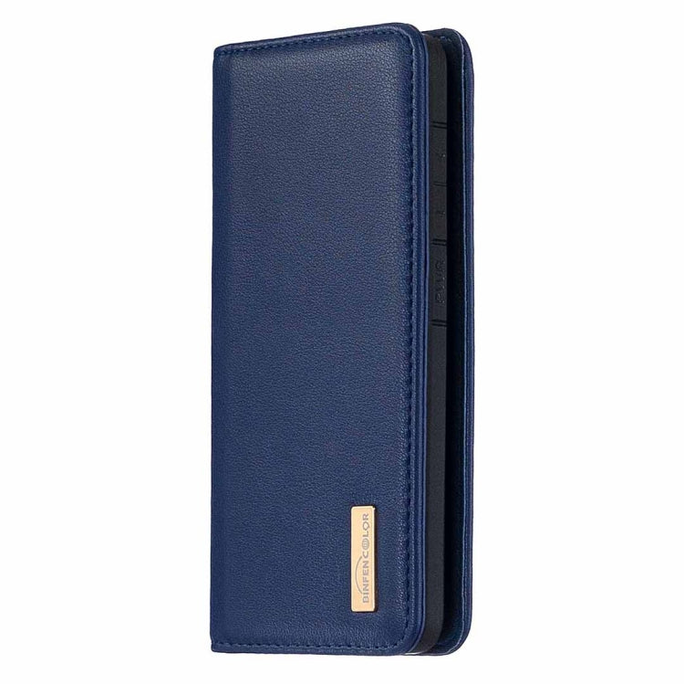 For Samsung Galaxy S20 Ultra 2 in 1 Detachable Magnetic Horizontal Flip Genuine Leather Case with Holder & Card Slots & Wallet (Blue)