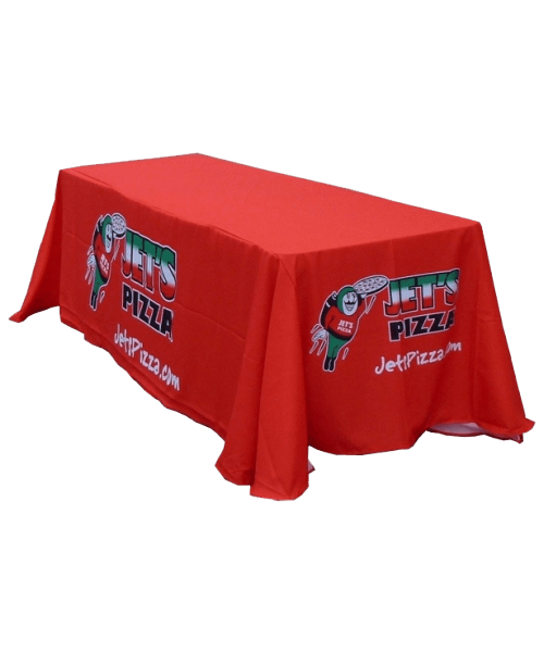 6 Custom Printed Deluxe Table Throw - All Over Print