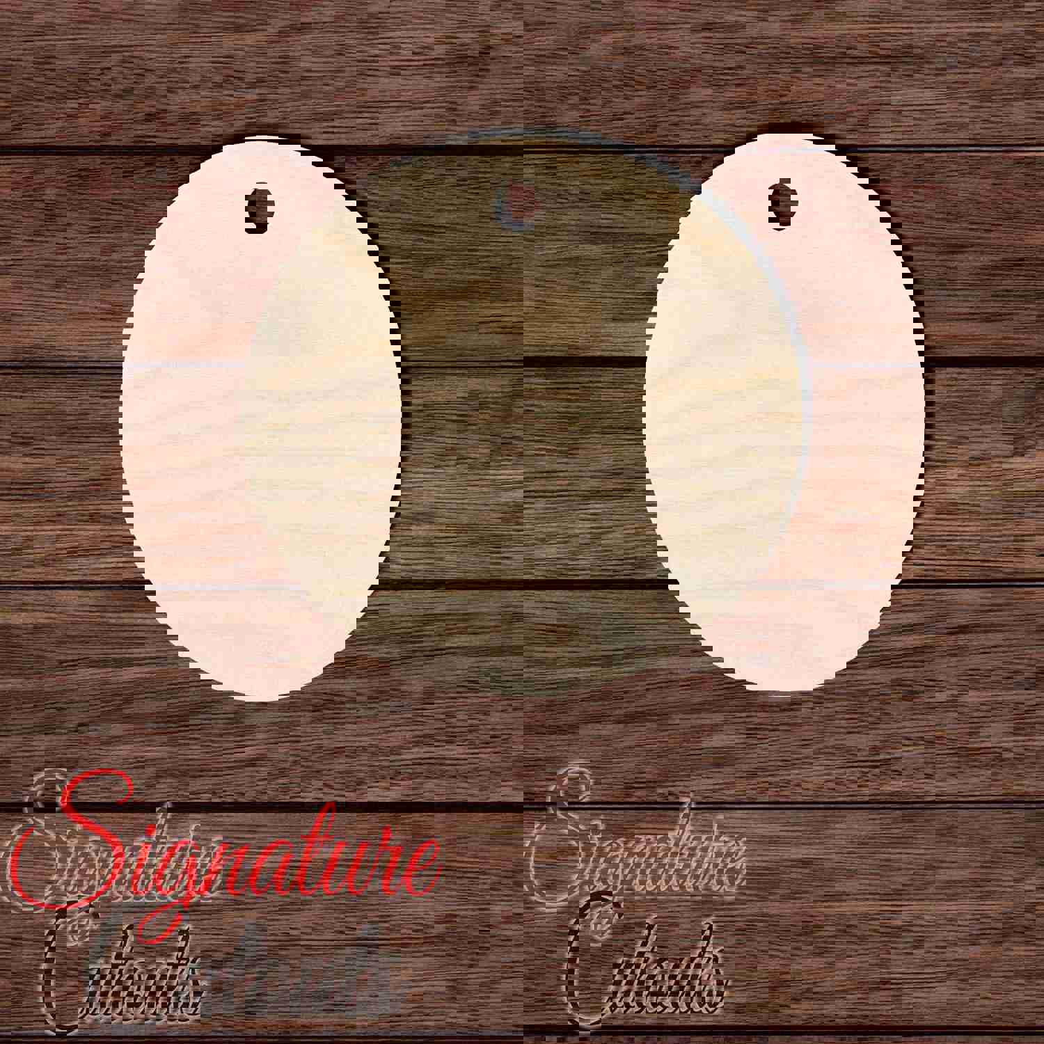 Wooden Gift Tag 009 Shape Cutout for DIY Crafting