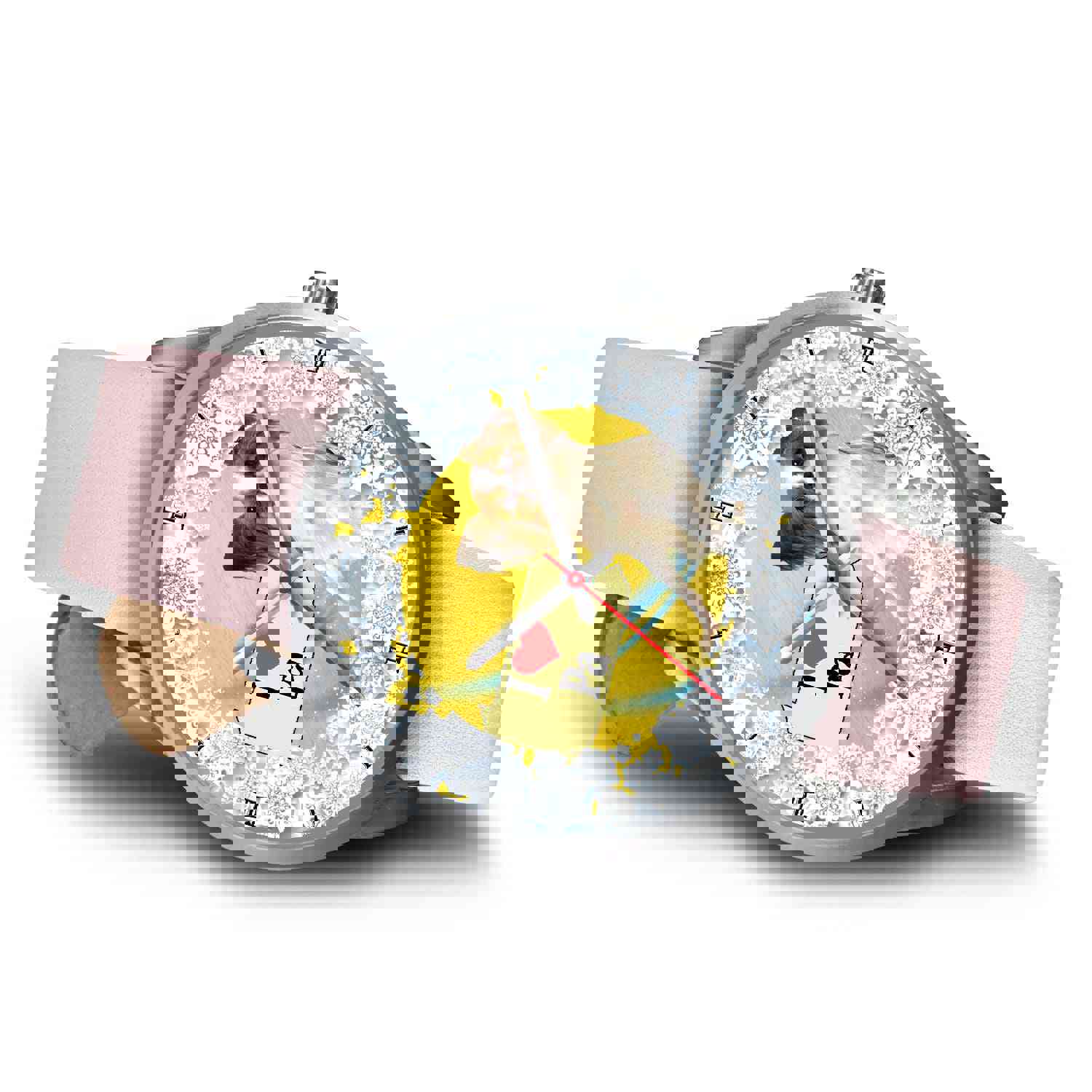 Cute Papillon Dog Pennsylvania Christmas Special Wrist Watch