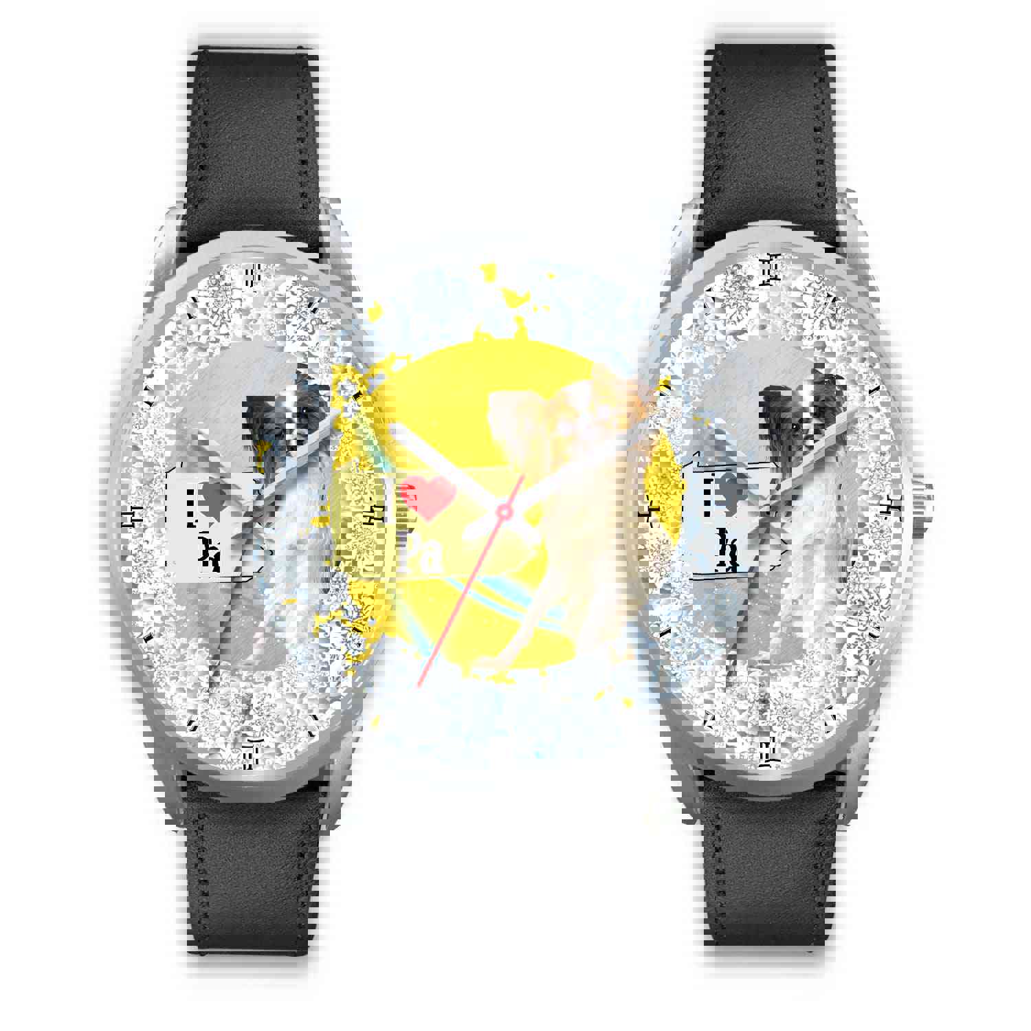 Cute Papillon Dog Pennsylvania Christmas Special Wrist Watch