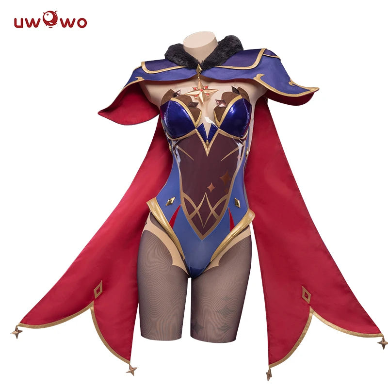 UWOWO Game Genshin Impact Mona Megistus Astral Reflection Cosplay Costume