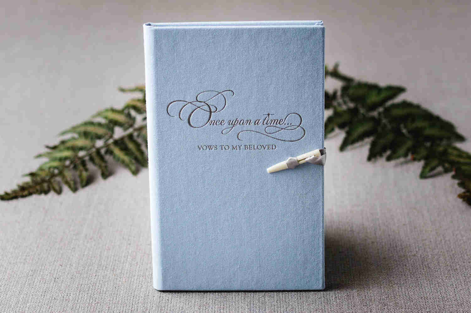 Once Upon a Time - Set of 2 Heirloom Vow Books for Weddings