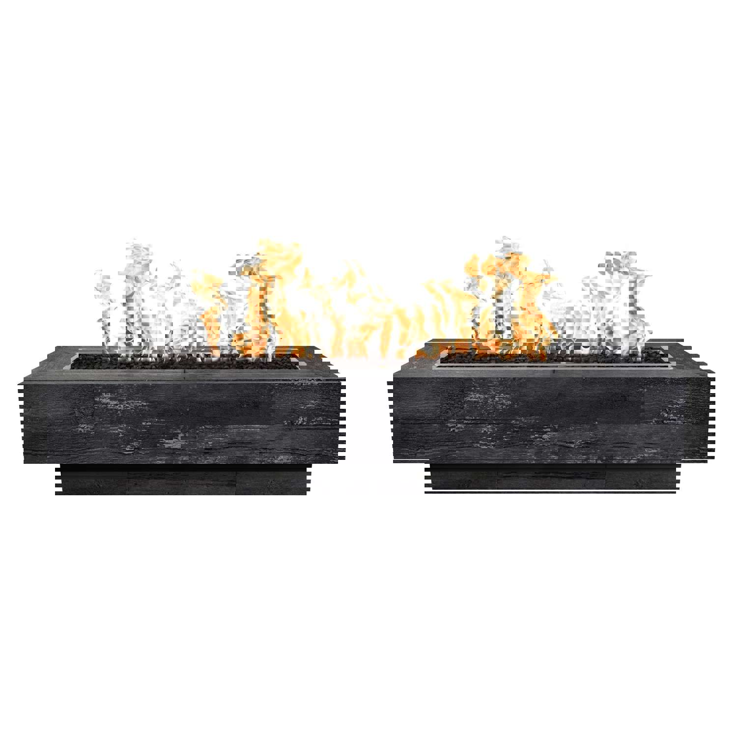 The Outdoor Plus 72 Coronado Wood Grain Concrete Gas Fire Pit