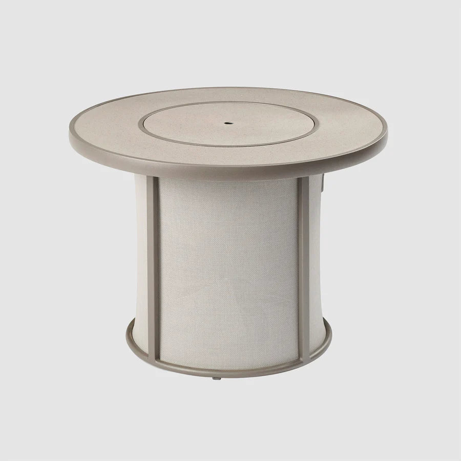 Outdoor Greatroom Company Gray Stonefire Round Gas Fire Pit Table