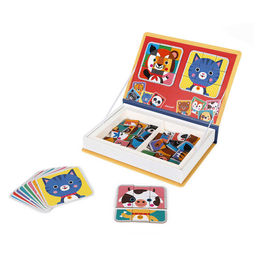 MAGNÉTIBOOK MIX & MATCH ANIMALS - 72 Magnetic Pieces for Creative Play