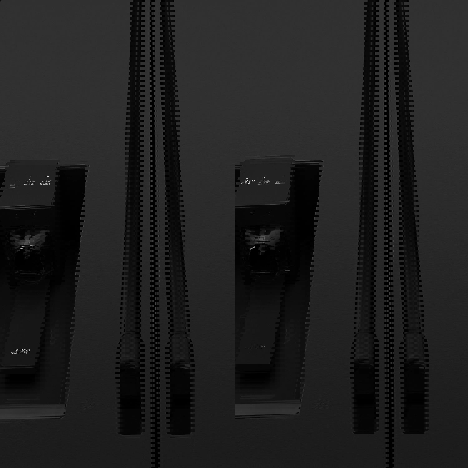 ZLINE 36-Inch 21.6 cu. ft Freestanding French Door Refrigerator with Water and Ice Dispenser in Fingerprint Resistant Black Stainless Steel