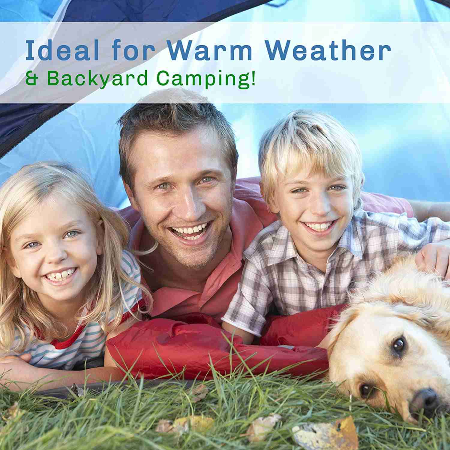 2-Person Dome Tent for Camping by Wakeman Outdoors - Lightweight & Waterproof (Red)