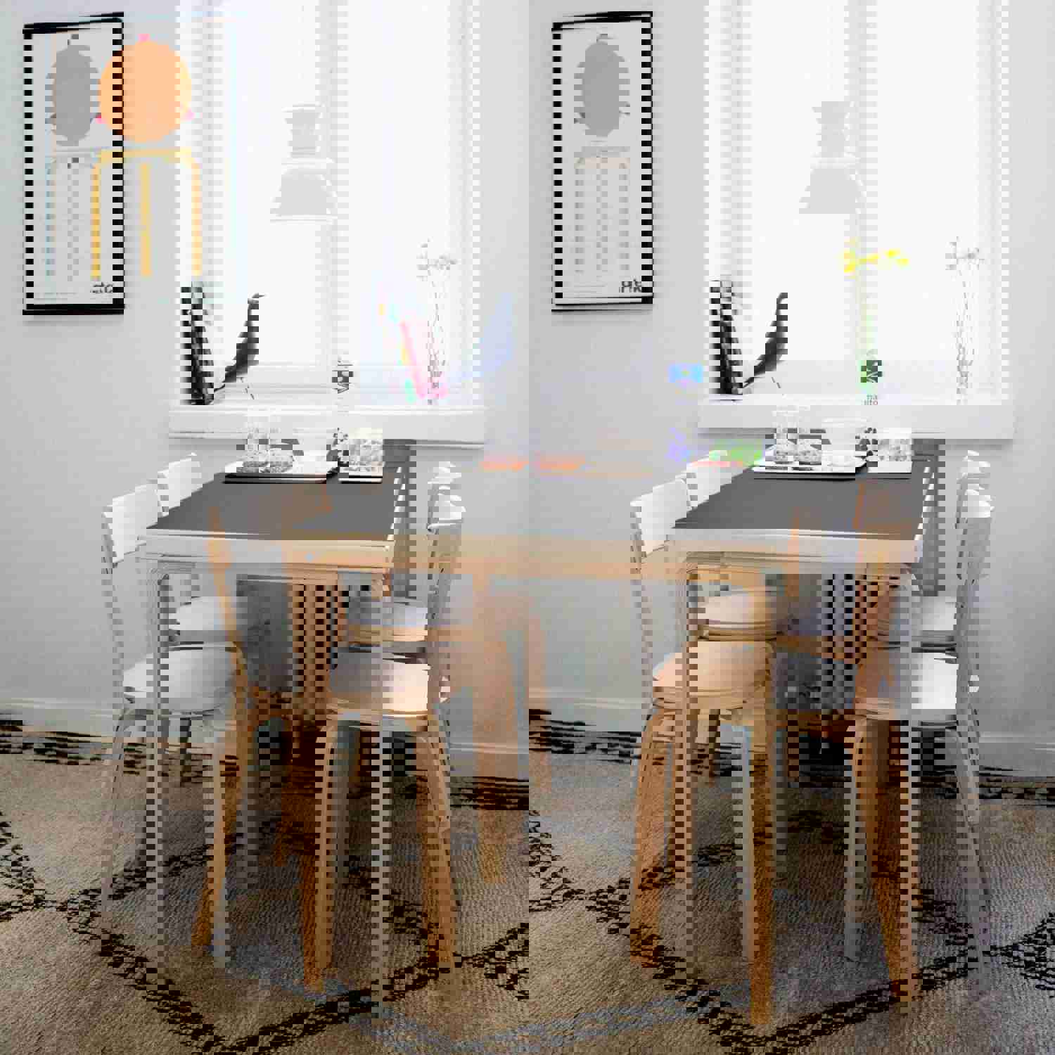 Artek Aalto Rectangular Dining Table 81B - Black