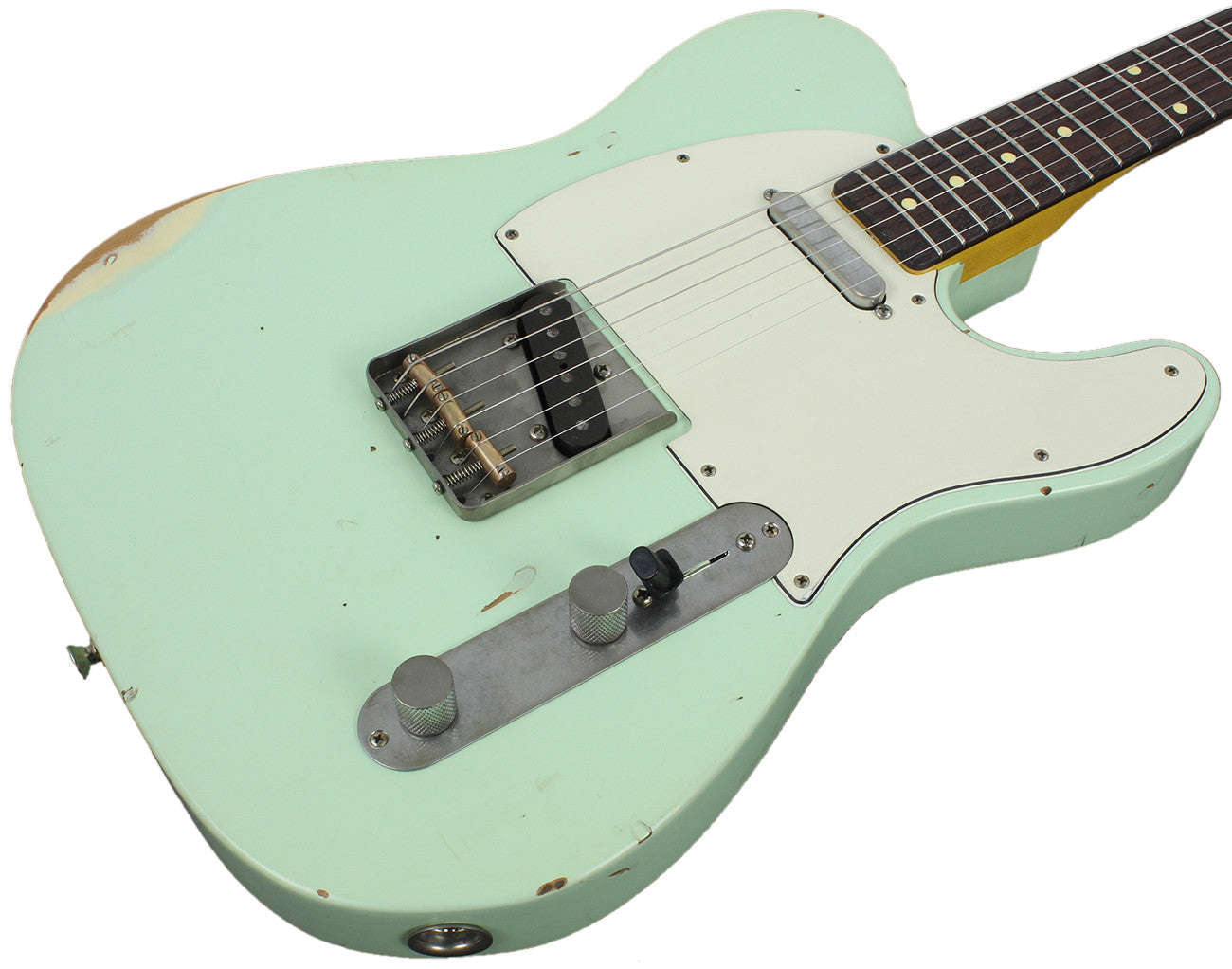 Nash T-63 Guitar, Surf Green, Medium Aging - Vintage Tele Model with Modern Features