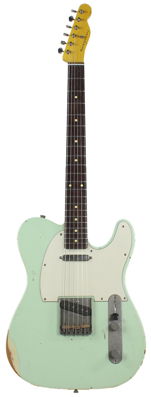 Nash T-63 Guitar, Surf Green, Medium Aging - Vintage Tele Model with Modern Features