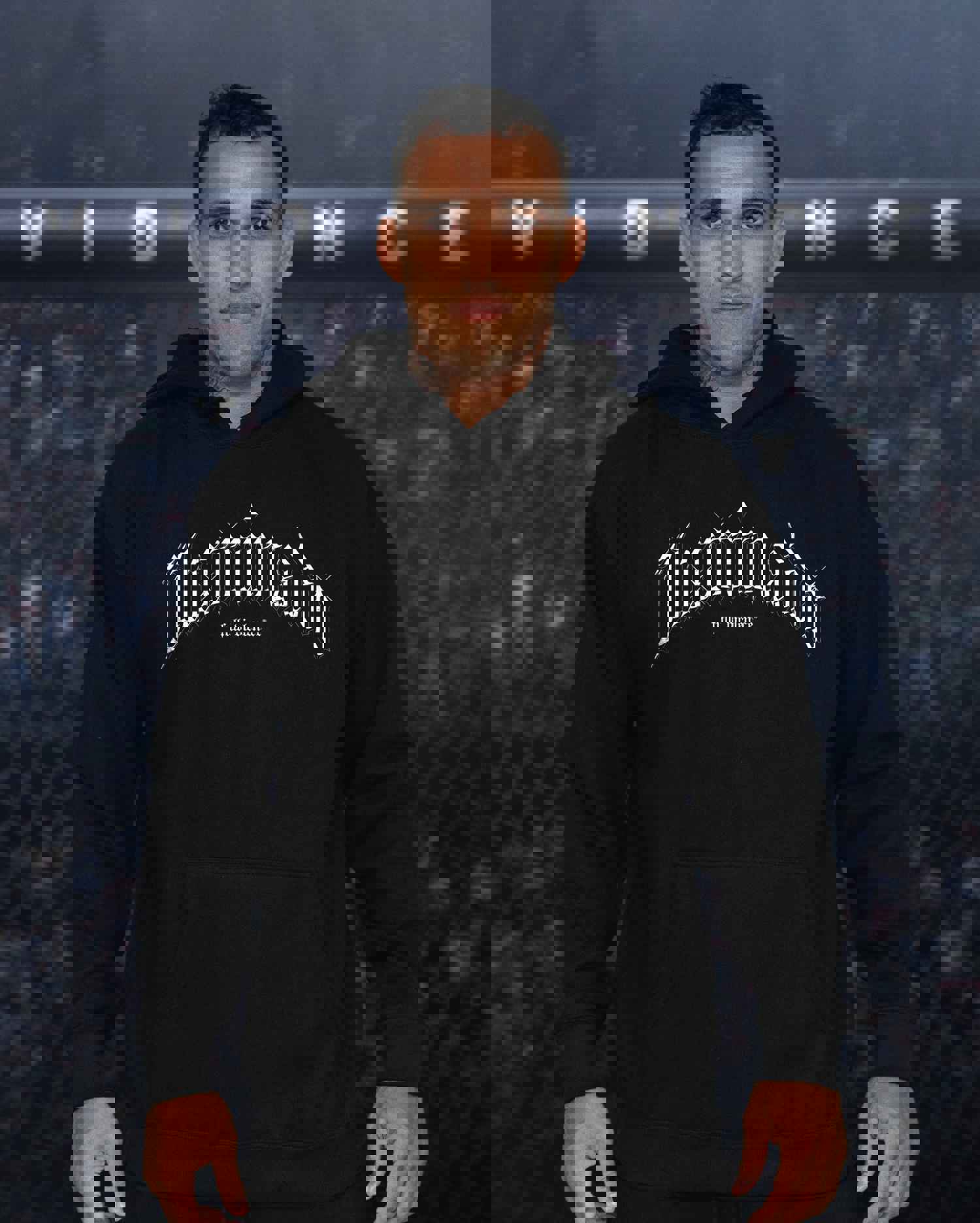 Illuminado Hoodie in Black - Charles Oliveira x Full Violence