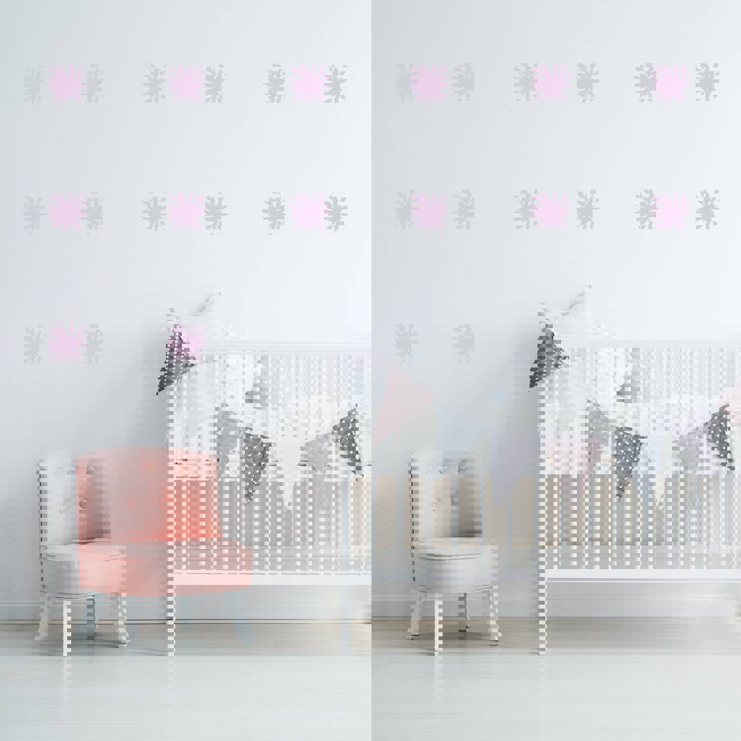 Purple Stars Wall Decals for Girls Bedroom