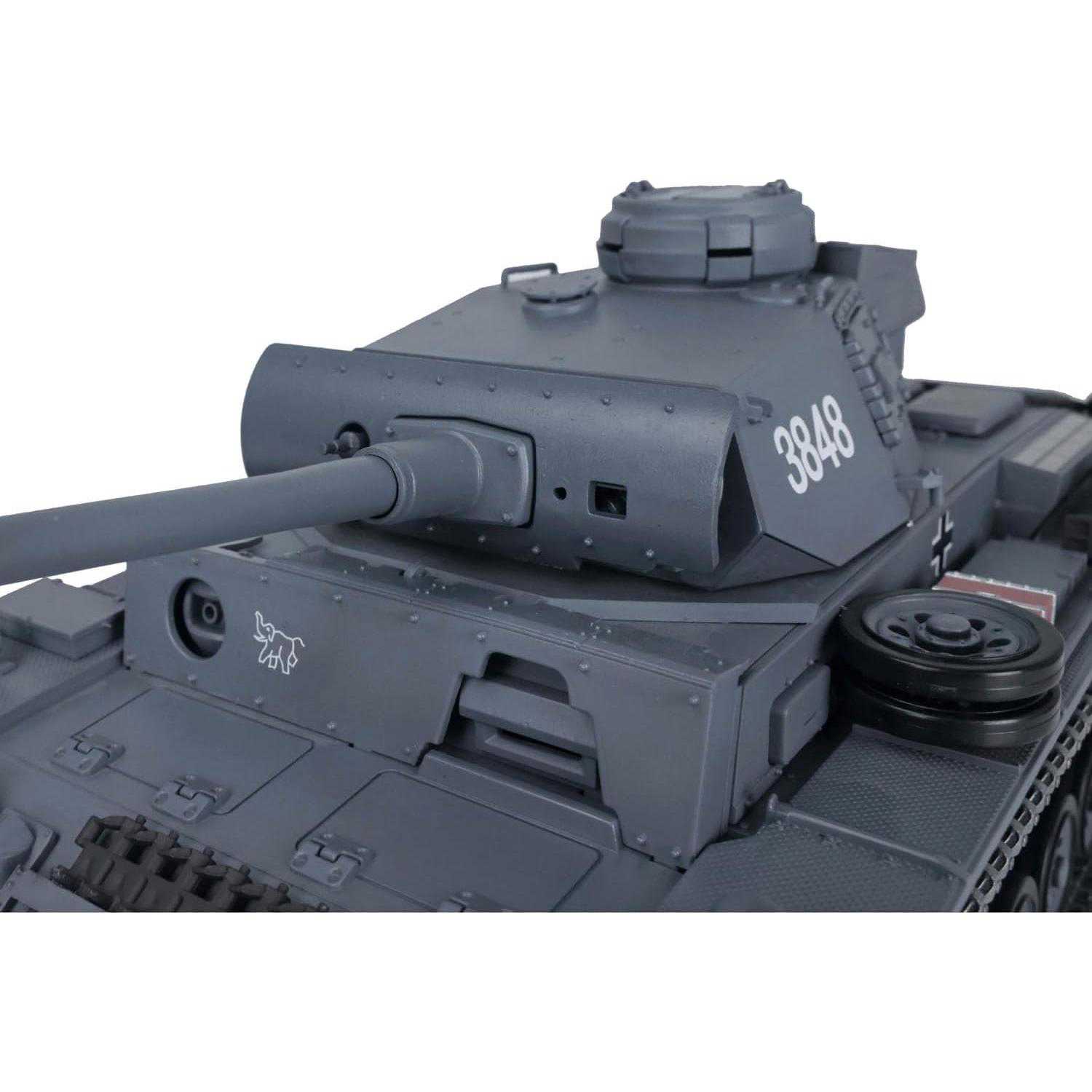 Heng Long Panzer III Ausf L Professional Edition RC Tank with 7.0 Electronics (BB/IR)