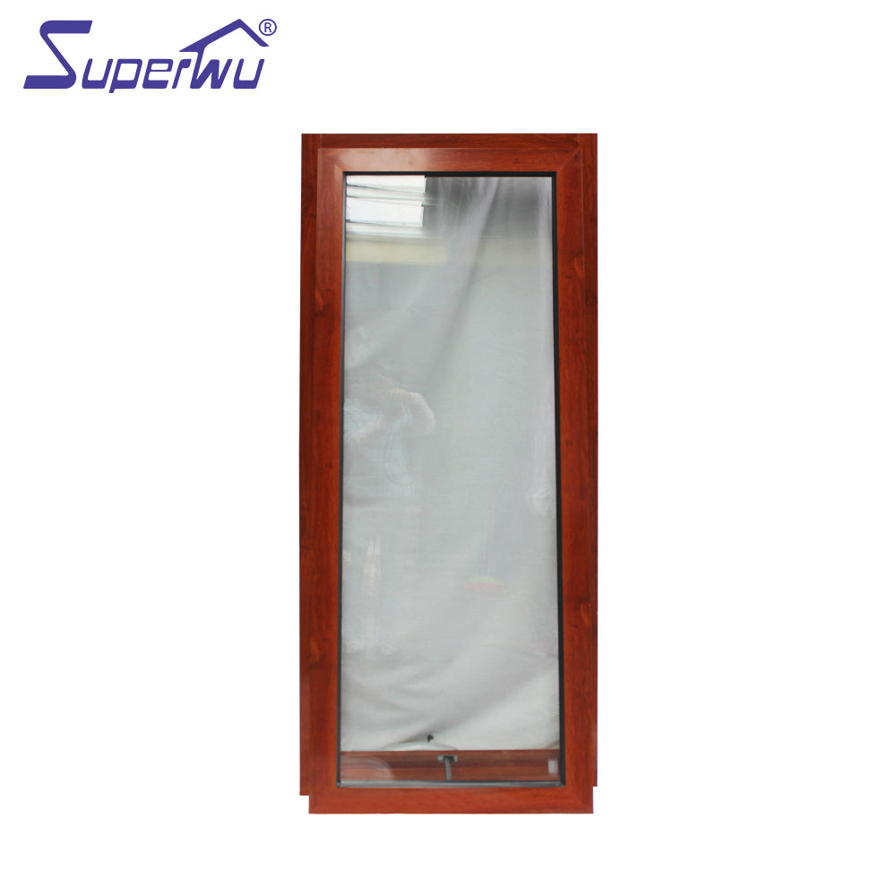 Superwu Energy Efficient Insulation Soundproof Double Glazed Aluminium Awning Windows