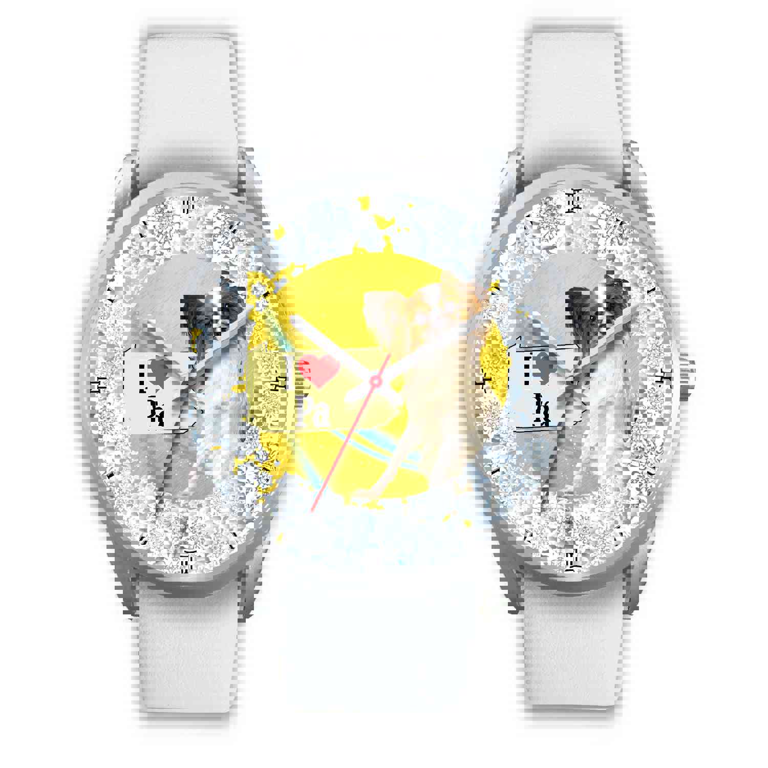 Cute Papillon Dog Pennsylvania Christmas Special Wrist Watch
