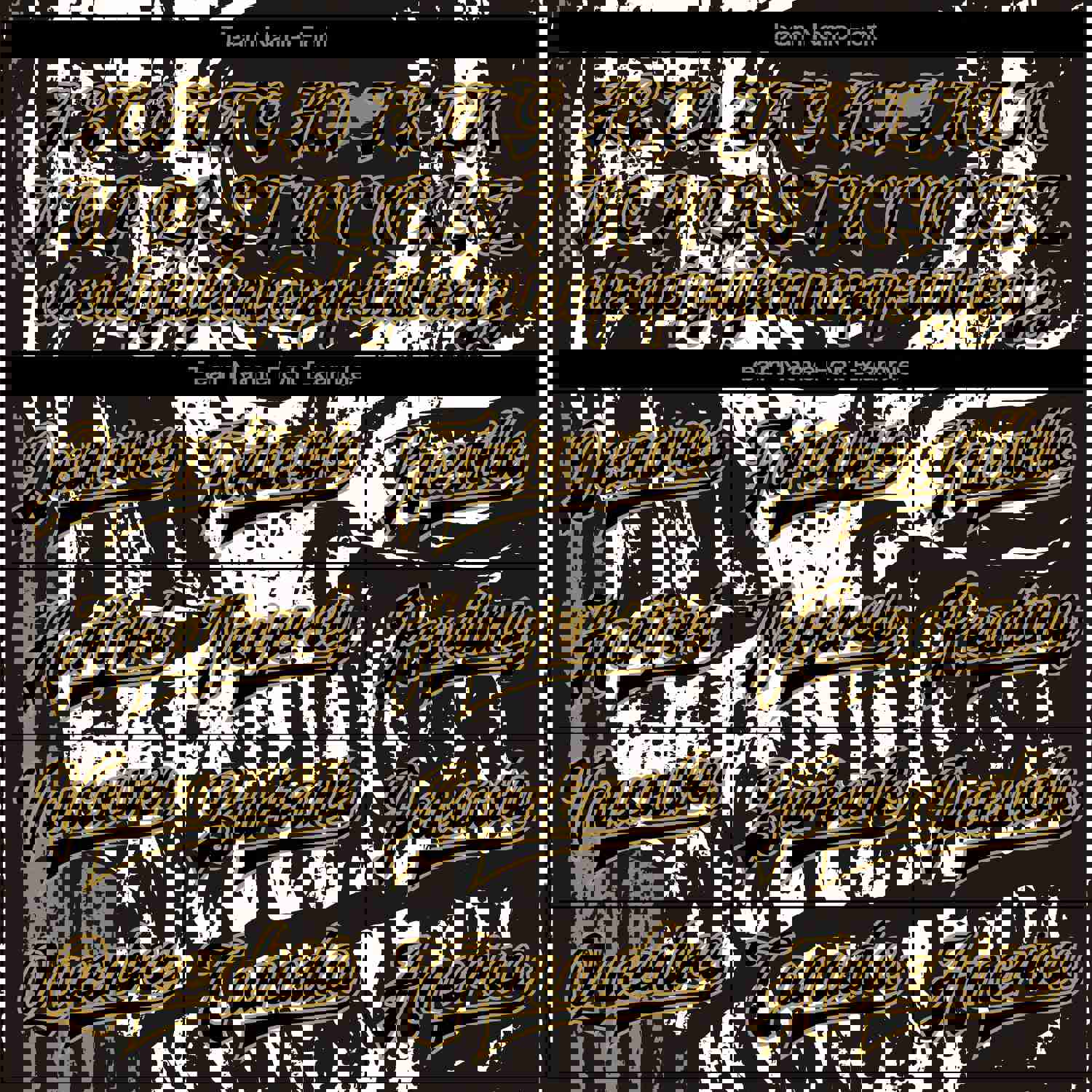 Custom Black Old Gold Skull Fashion 3D Bomber Full-Snap Varsity Letterman Jacket