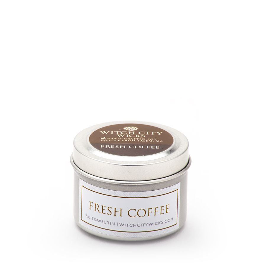 Fresh Coffee Travel Tin - 2oz Aromatic Candle