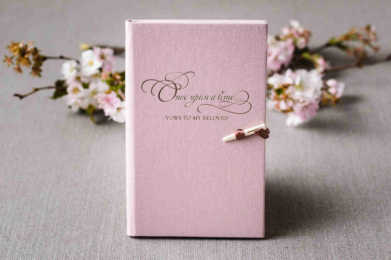 Once Upon a Time - Set of 2 Heirloom Vow Books for Weddings