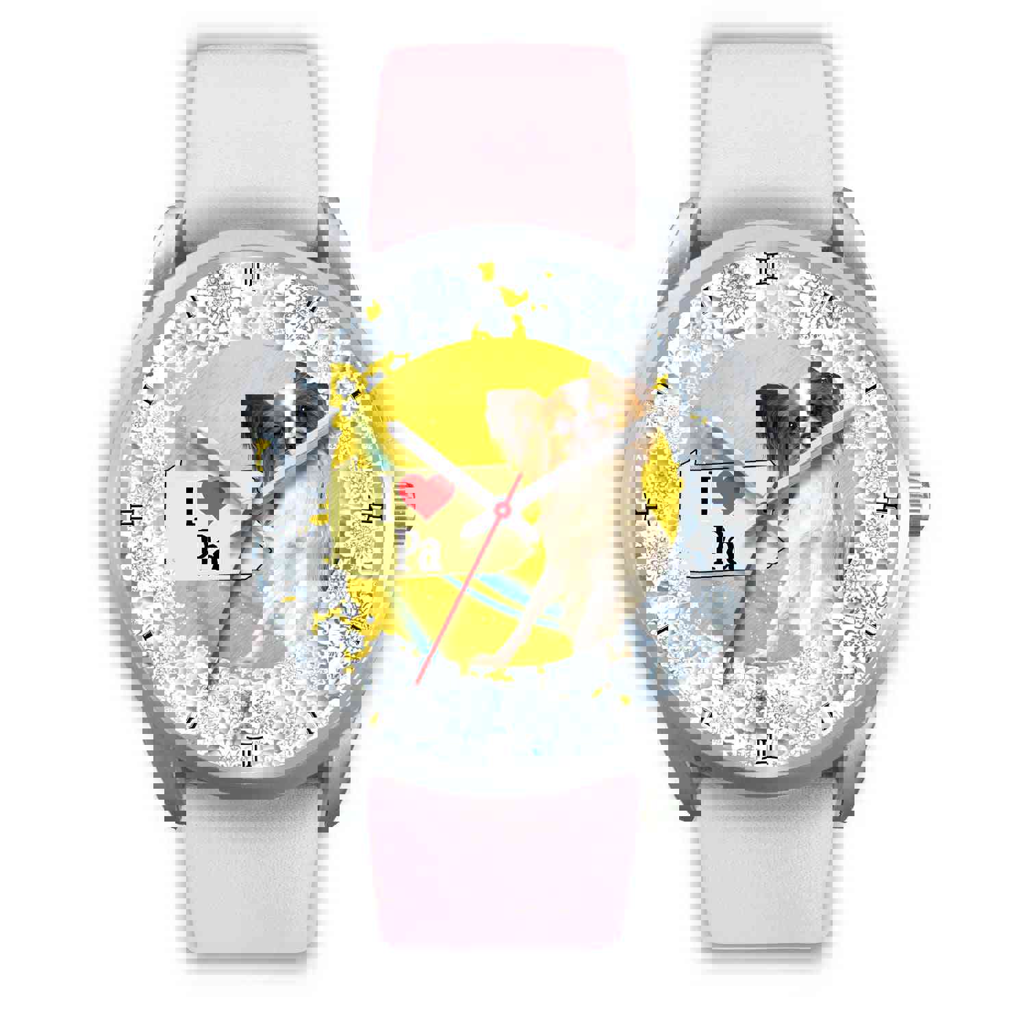 Cute Papillon Dog Pennsylvania Christmas Special Wrist Watch