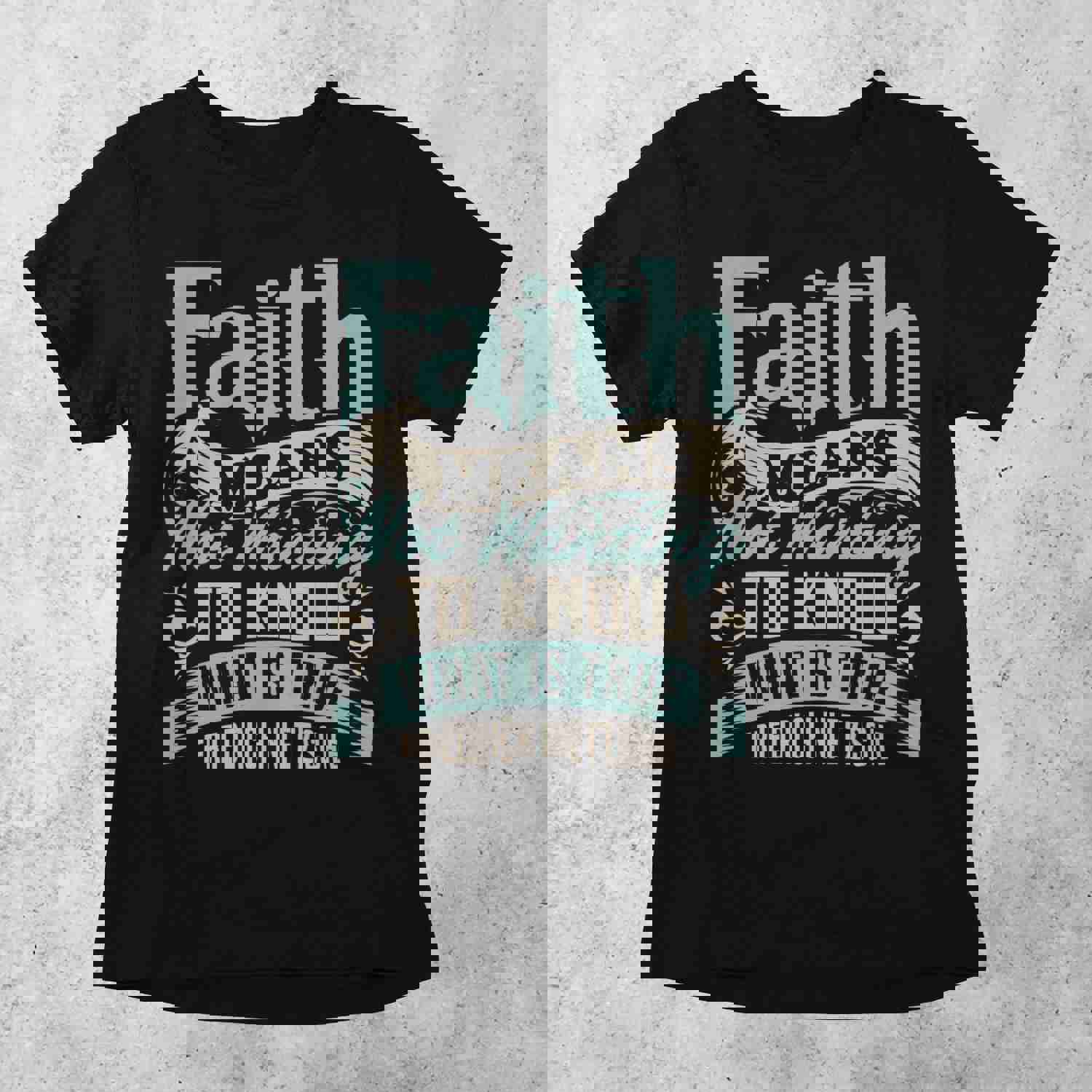 Anti-Faith Nietzsche Meme T-Shirt | Reason & Science Based Atheist Graphic Art