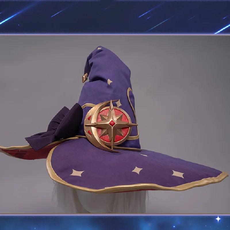 UWOWO Game Genshin Impact Mona Megistus Astral Reflection Cosplay Costume