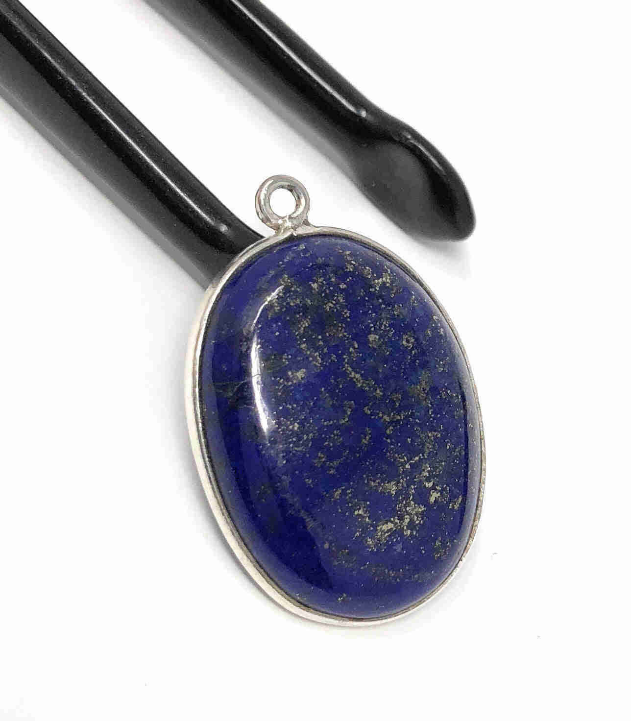 Sterling Silver Lapis Lazuli Charm for DIY Jewelry Making