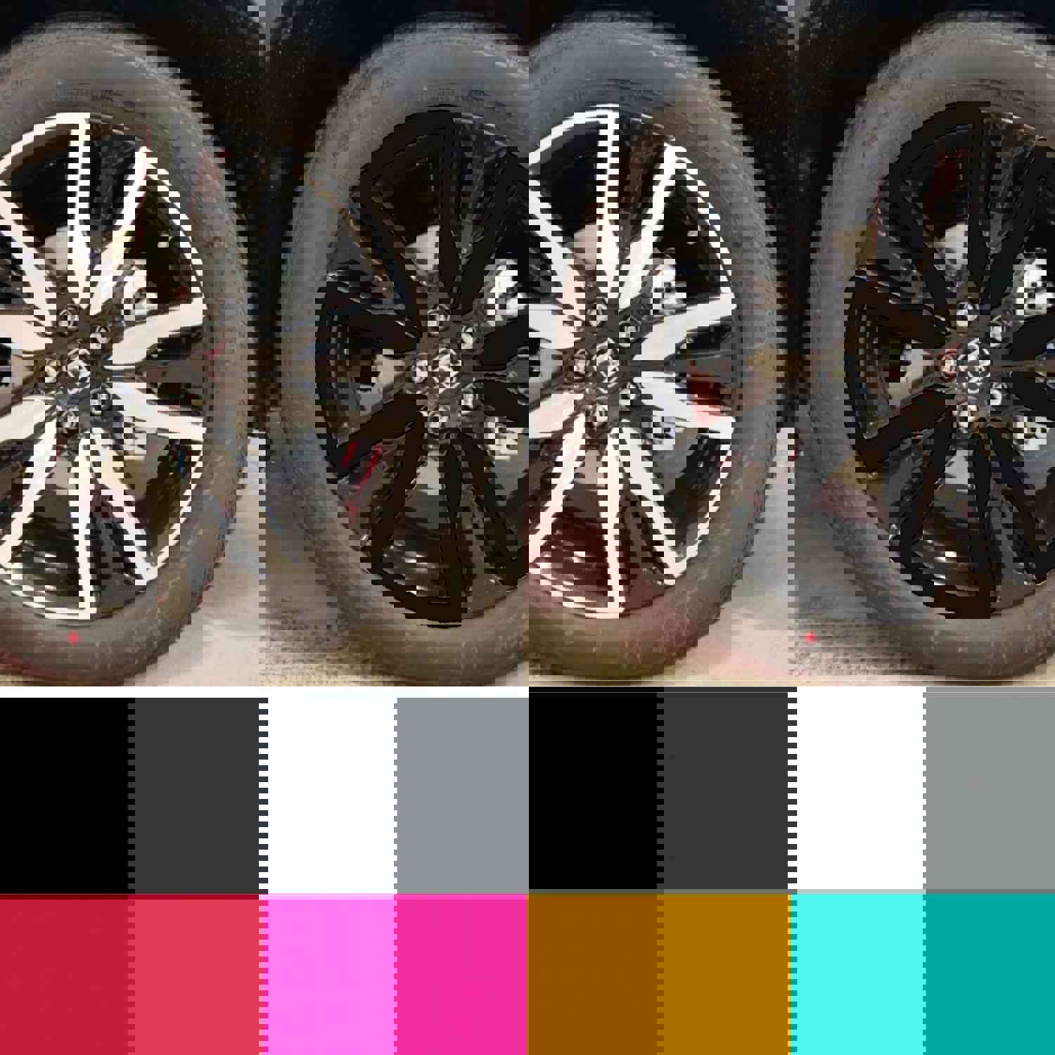 Wheel Blackout Vinyl Decals for Honda Pilot 2019-2021 | Multiple Colors Available