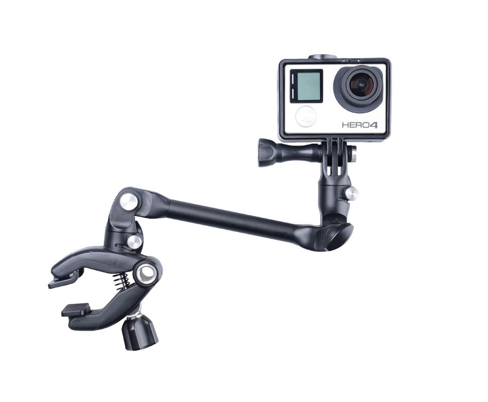 360 Rotating Guitar Drum Clips Music Mount Arm Stand Clamp for Gopro SJCAM Xiaomi