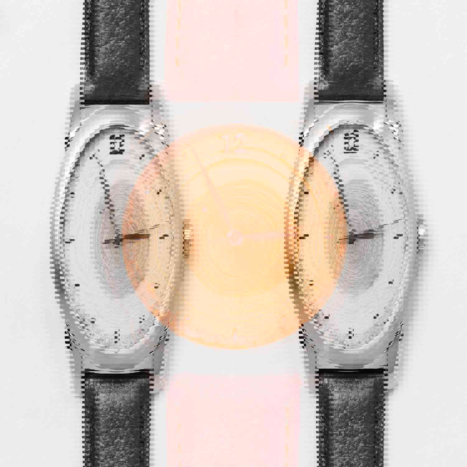Mens Wooden Watch - 40th Birthday & Anniversary Gift, Engraved with Tree Rings