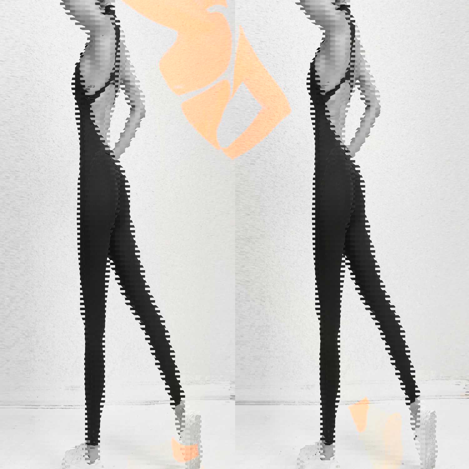 Zippered Yoga Fitness Jumpsuit - Sleeveless Tummy Control Shapewear for Women