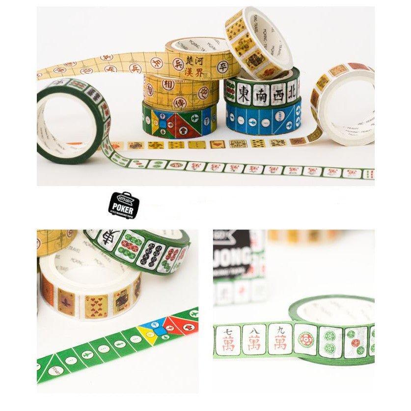 Strangerland Travel Four Treasures Series Blue Line Washi Tape