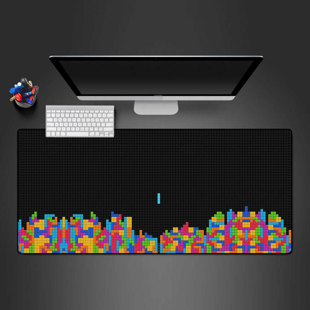 Tetris Design M-XXL Size Gaming Mouse Pad, Computer Desk Mat
