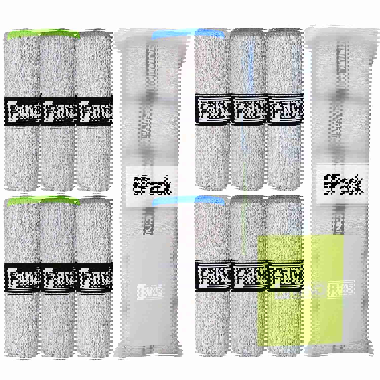 IFWIND 6 Pack Microfiber Gym Towels - Fast Drying Workout Accessories for Men & Women