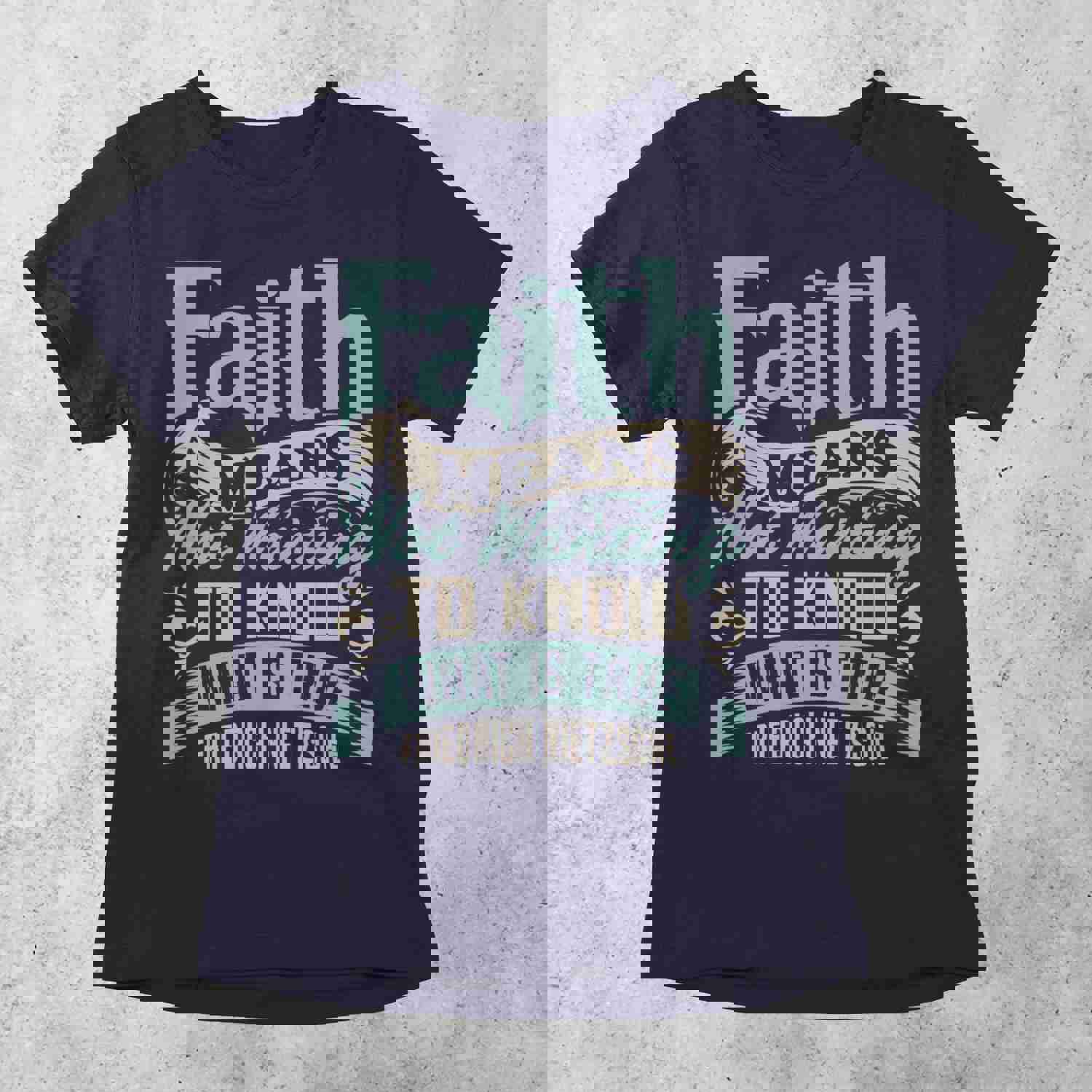 Anti-Faith Nietzsche Meme T-Shirt | Reason & Science Based Atheist Graphic Art