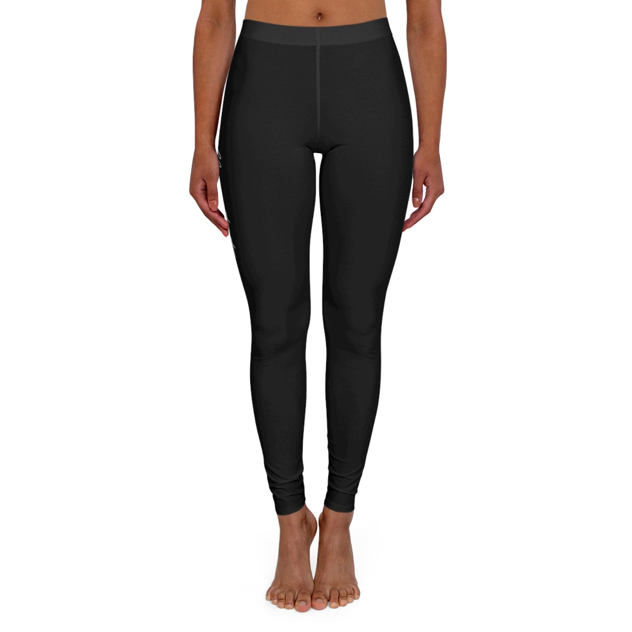 Womens Black Fitness Leggings - High Waist, Moisture-Wicking & Breathable