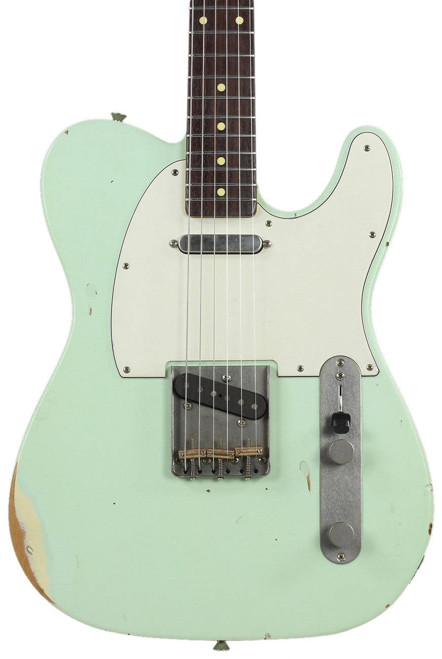 Nash T-63 Guitar, Surf Green, Medium Aging - Vintage Tele Model with Modern Features